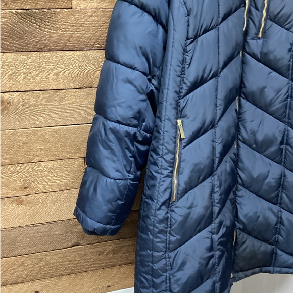 Liz Claiborne Quilted Puffer Coat – Navy Blue – Women’s 5X - Picture 2 of 5